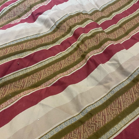 Pottery barn brown stripe duvet bed pillow shams - Picture 4 of 6